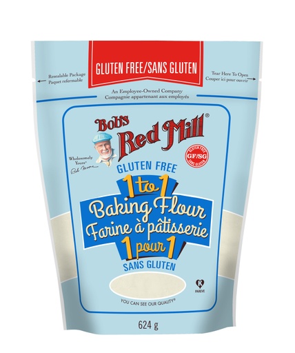 Gluten Free 1-to-1 Baking Flour- Canadian- 624g front