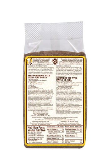 Teff - 680g - canadian - back