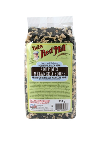 Bountiful black bean soup mix - canadian - 737g - front