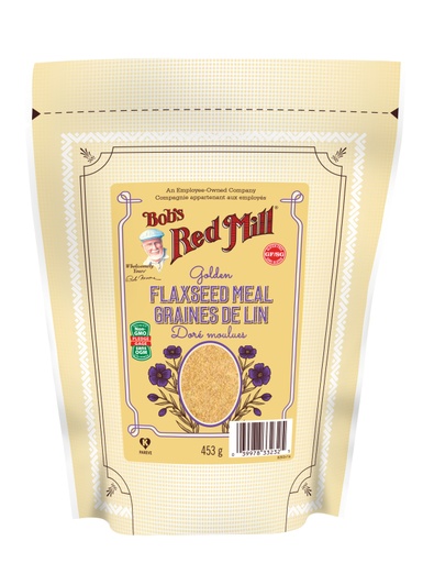 Golden flaxseed meal - canadian - 453g - front