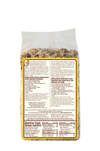 Muesli - canadian - 510g - back