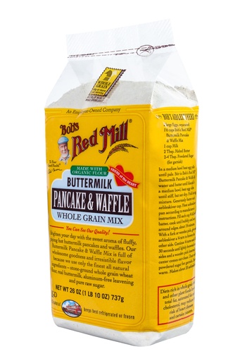 Organic Buttermilk pancake & waffle mix - side