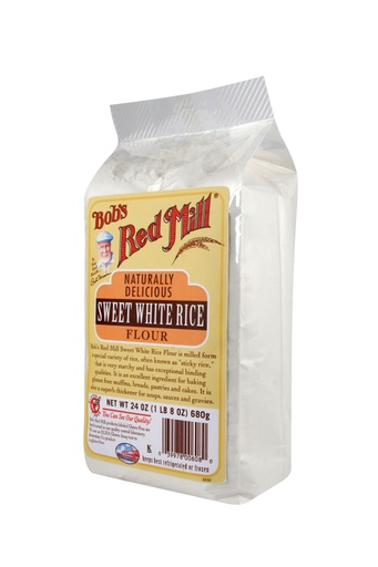 Rice flour sweet white - side
