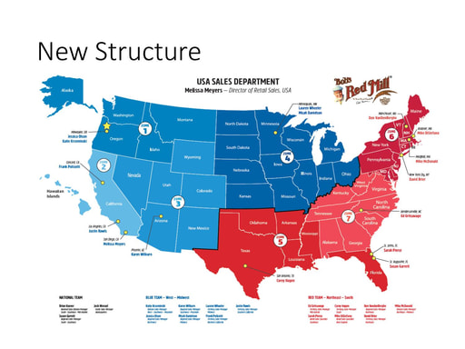 Regional Sales Territory Map - US Retail