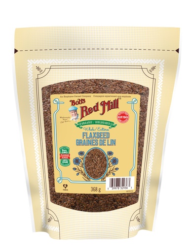 Organic Flaxseeds - 368g - front - canadian