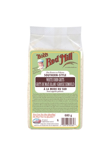 White corn grits - canadian - 680g - front