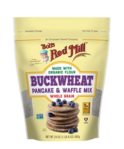 Organic Buckwheat Pancake Mix- front