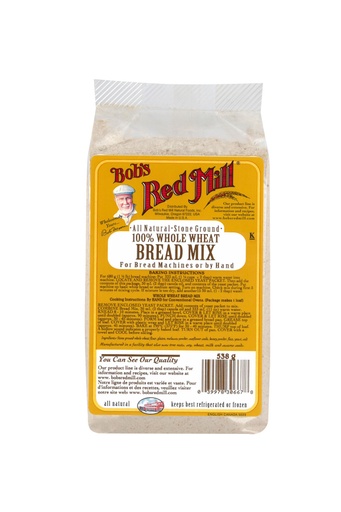 Whole wheat bread mix - 538g - canadian - front