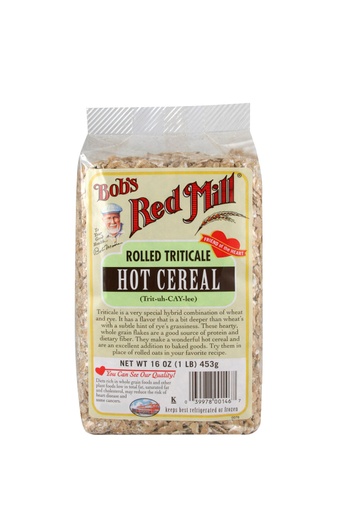 Triticale rolled flakes - front