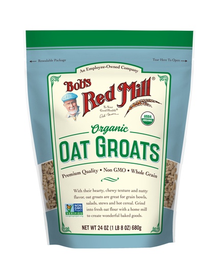 Organic Oat Groats- front