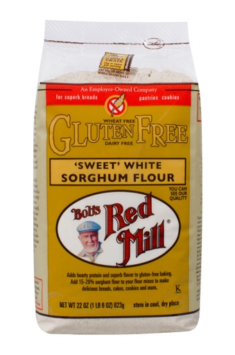 GF Sweet white sorghum flour - front