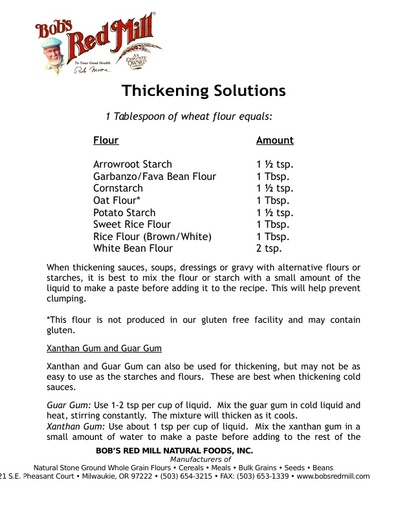 Thickening Solutions Info Sheet