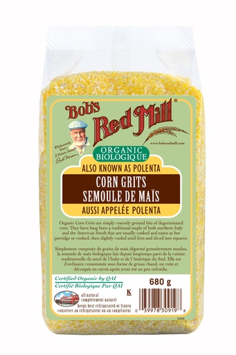 Og corn grits/polenta - canadian - 680g - front