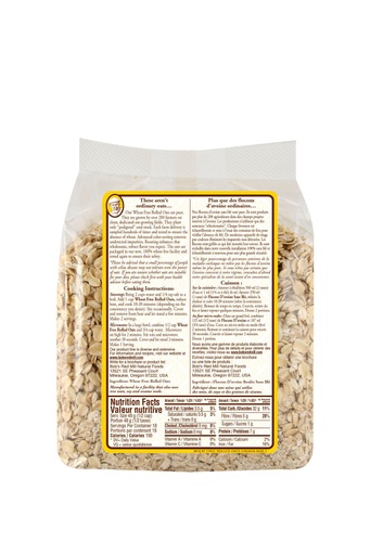 GF Rolled oats - canadian - 970g - back