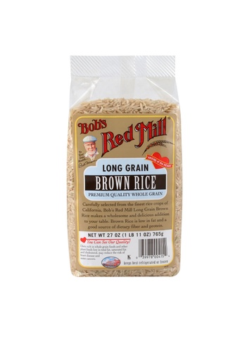 Rice long grain brown - front