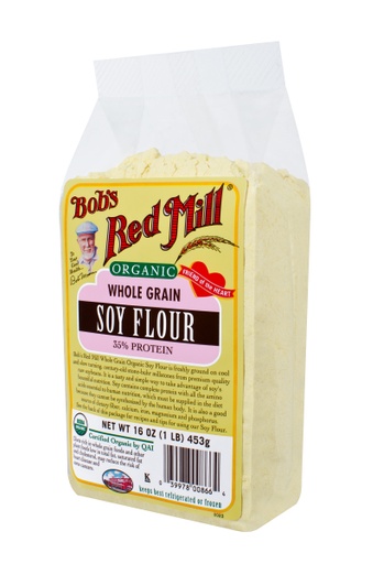 Organic Soy flour - side